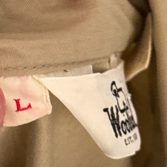 Vintage Woolrich Safari Field Jacket Shirt Mens Large Tan Utility Bush Hunting - Picture 4 of 8